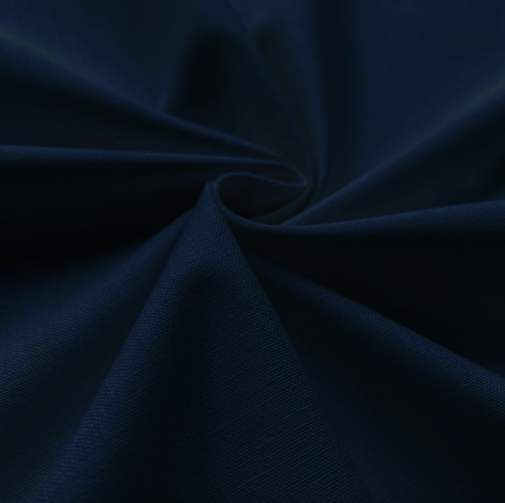 popeline de coton oekotex coloris bleu marine vendue par multiple de 50cm